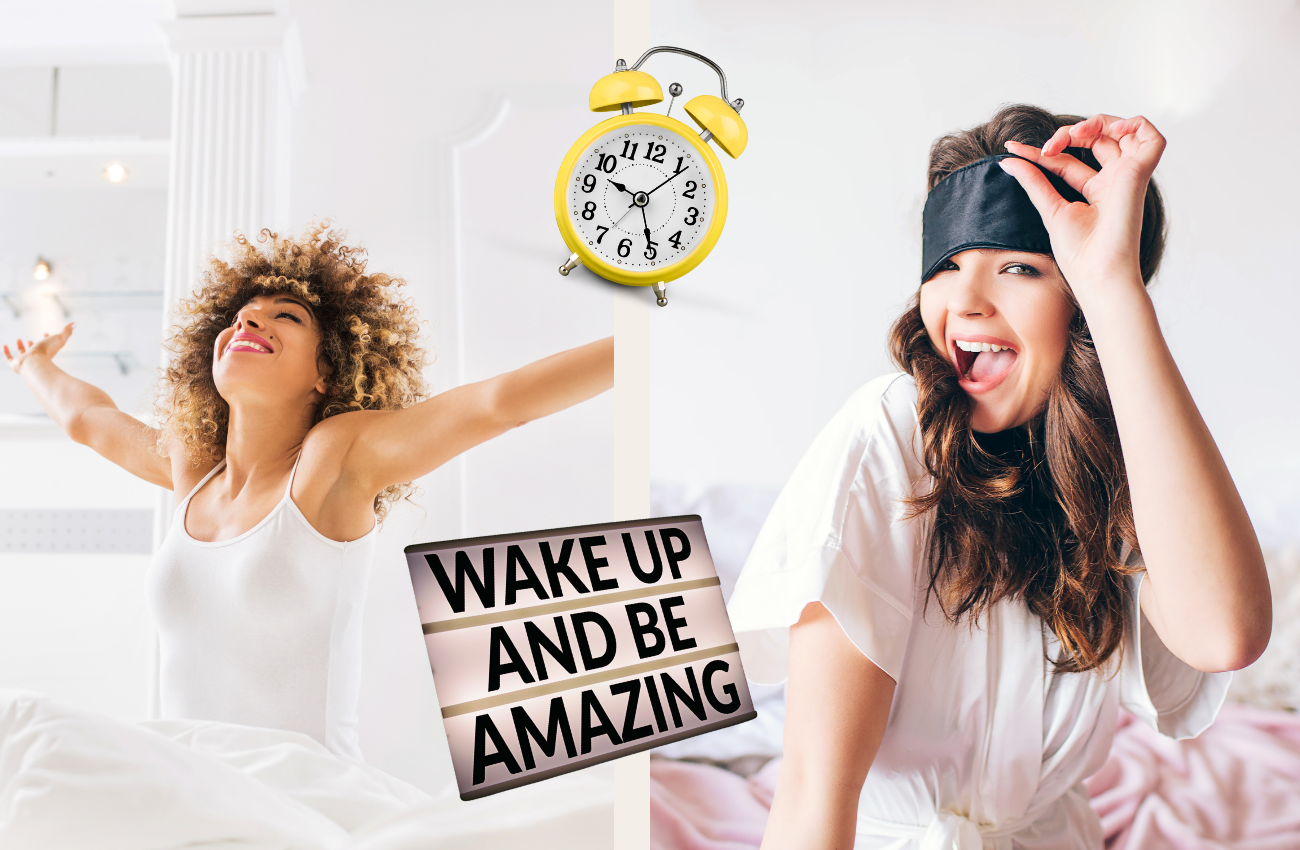 Women waking up - how to wake up early in the morning when tired feeling refreshed