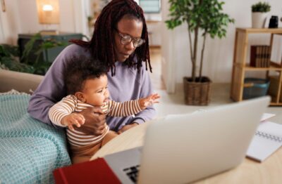 Black Woman Single Mother and Baby - Divorced Women in Retirement Worse off Gender Pension Gap